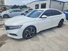 2018 Honda Accord Sport White vin: 1HGCV1F39JA262618