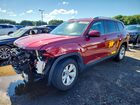 2018 Volkswagen Atlas Se Red vin: 1V2LR2CA0JC560201