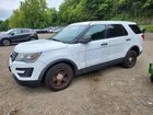2019 Ford Explorer Police Interceptor White vin: 1FM5K8AR1KGA29685