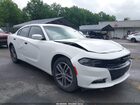 2019 Dodge Charger Sxt Awd White vin: 2C3CDXJG2KH757880