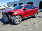 2017 Ford Edge Titanium Burgundy vin: 2FMPK3K95HBC01470