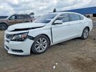 2016 Chevrolet Impala Lt White vin: 2G1105SA8G9102906