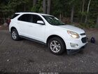 2017 Chevrolet Equinox Lt White vin: 2GNFLFEK8H6281392