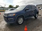 2019 Jeep Compass Sport Blue vin: 3C4NJCAB8KT832602