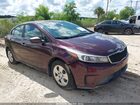 2018 Kia Forte Lx Maroon vin: 3KPFK4A75JE199529