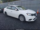 2019 Nissan Sentra S White vin: 3N1AB7AP3KY438428
