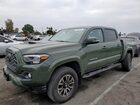 2021 Toyota Tacoma Double Cab Зеленый vin: 3TMAZ5CNXMM156774
