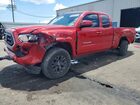 2022 Toyota Tacoma Sr5 V6 Red vin: 3TYRZ5CN2NT019286