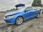 2016 Volkswagen Jetta Se Blue vin: 3VWD67AJXGM351261