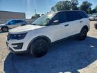 2017 Ford Explorer Police Interceptor White vin: 1FM5K8AR1HGE15497