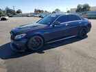 2017 Mercedes-benz C 63 Amg-s Blue vin: 55SWF8HBXHU229360