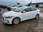 2017 Hyundai Elantra Se White vin: 5NPD74LF2HH128226