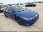 2021 Hyundai Elantra Sel Синий vin: 5NPLM4AG8MH023698