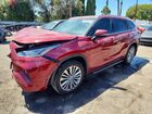 2021 Toyota Highlander Platinum Красный vin: 5TDFZRAH4MS053568