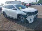 2017 Toyota Highlander Xle White vin: 5TDJZRFH3HS437091
