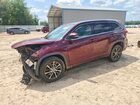 2017 Toyota Highlander Xle Бордовый vin: 5TDKZRFH4HS204809