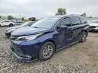 2021 Toyota Sienna Xle Blue vin: 5TDYRKEC0MS028357
