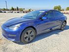 2023 Tesla Model 3 Blue vin: 5YJ3E1EB3PF681474