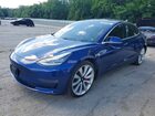 2019 Tesla Model 3 Blue vin: 5YJ3E1EB5KF393058