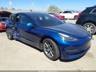 2021 Tesla Model 3 Long Range Dual Motor All-wheel Drive Blue vin: 5YJ3E1EB5MF079459