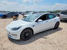 2022 Tesla Model 3 White vin: 5YJ3E1EC7NF195238