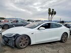 2021 Tesla Model S White vin: 5YJSA1E2XMF423715