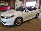 2016 Kia Optima Lx White vin: 5XXGT4L30GG003458