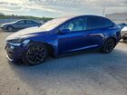 2022 Tesla Model X Синий vin: 7SAXCAE58NF343862