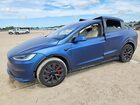 2024 Tesla Model X Blue vin: 7SAXCBE67RF458537