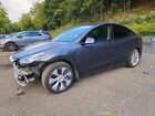 2022 Tesla Model Y Gray vin: 7SAYGAEE7NF419807