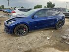 2022 Tesla Model Y Blue vin: 7SAYGDEF0NF345494