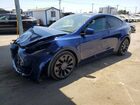 2023 Tesla Model Y Blue vin: 7SAYGDEF0PF660170