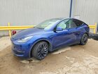 2024 Tesla Model Y Синий vin: 7SAYGDEF1RF027230