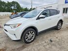 2016 Toyota Rav4 Hv Limited White vin: JTMDJREV8GD018112