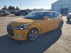 2017 Hyundai Veloster Value Edition Yellow vin: KMHTC6AD9HU313475