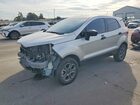 2018 Ford Ecosport S Silver vin: MAJ6P1SL0JC207755