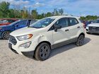 2022 Ford Ecosport S White vin: MAJ6S3FL1NC472050
